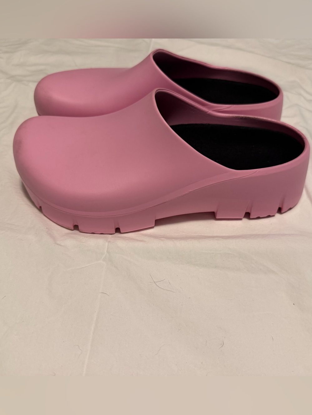 Birkenstock Pink Platform Clog Mule